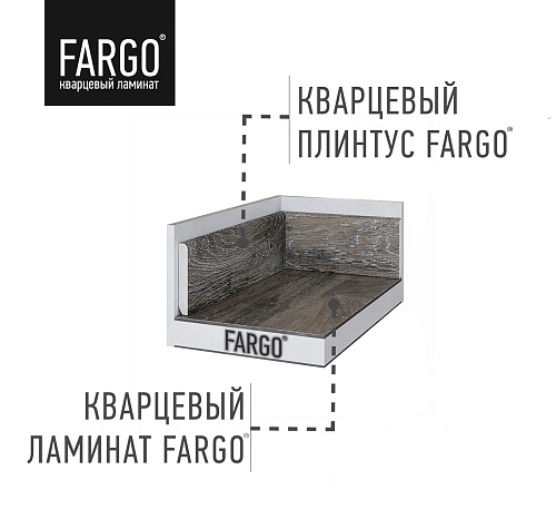 Кварцевый плинтус Fargo 81996-10 Дуб Марракеш Кварцевый плинтус Fargo 81996-10 Дуб Марракеш